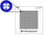 Crosshair Dot Array 50mm x 50mm, 0.5mm Dots on 1mm Centers, Glass